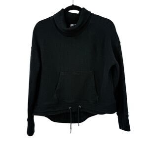 Sweaty Betty Pullover Sweatshirt US 6 Small Restful Boucle Textured Black